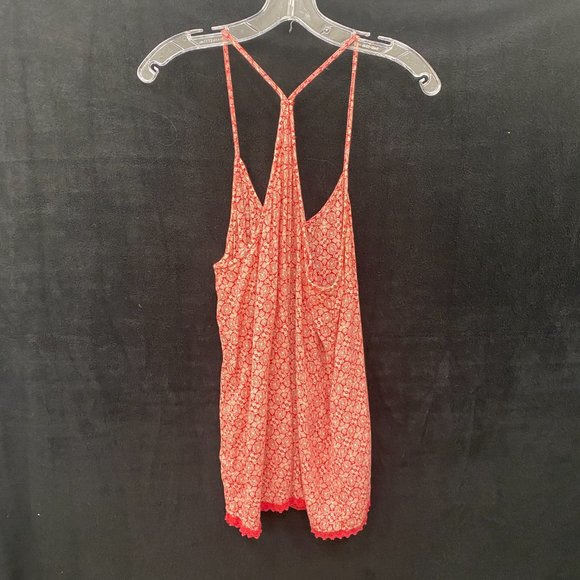 BP - Women's Racer-back Tank Top- Red Floral- Size Large - Picture 4 of 7